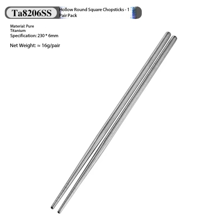 Silver 230mm titanium chopsticks-brilliant silver