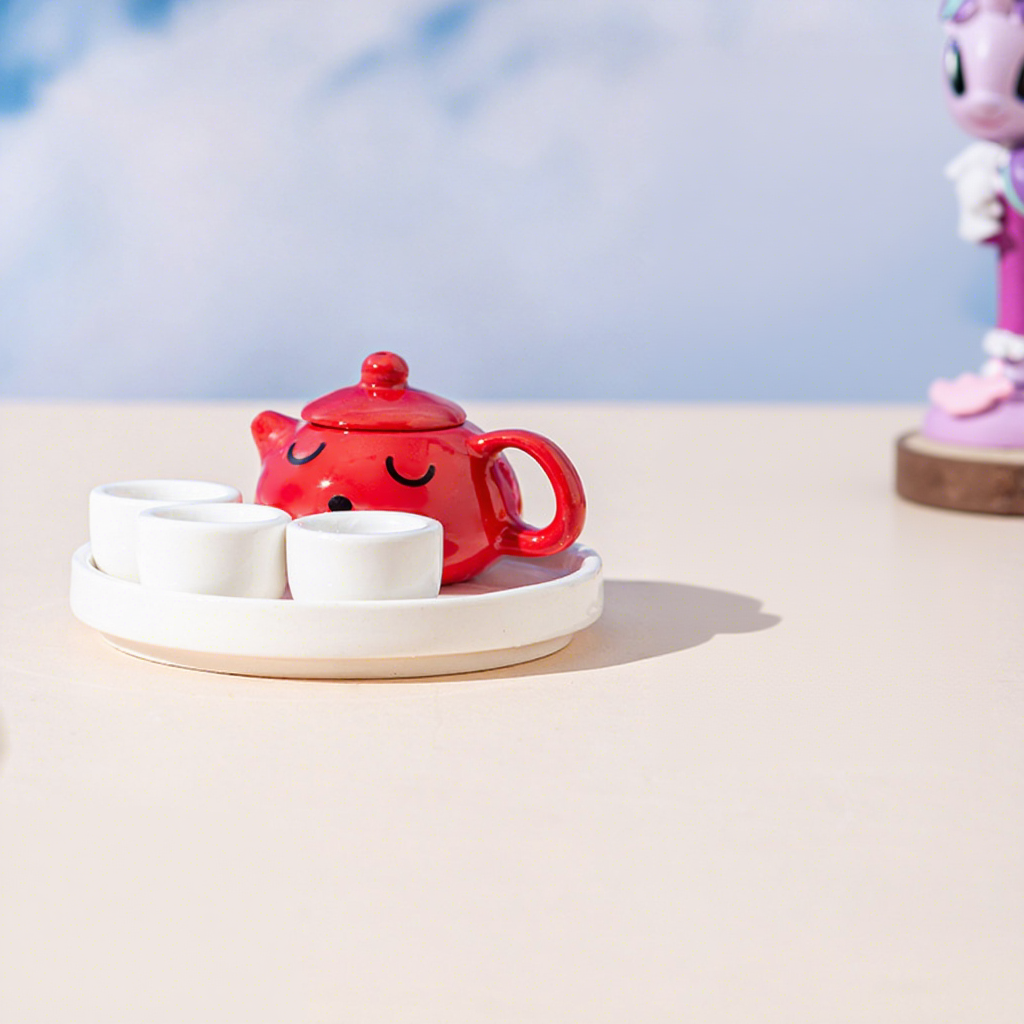 China red-diy xi shi tea tray gift box