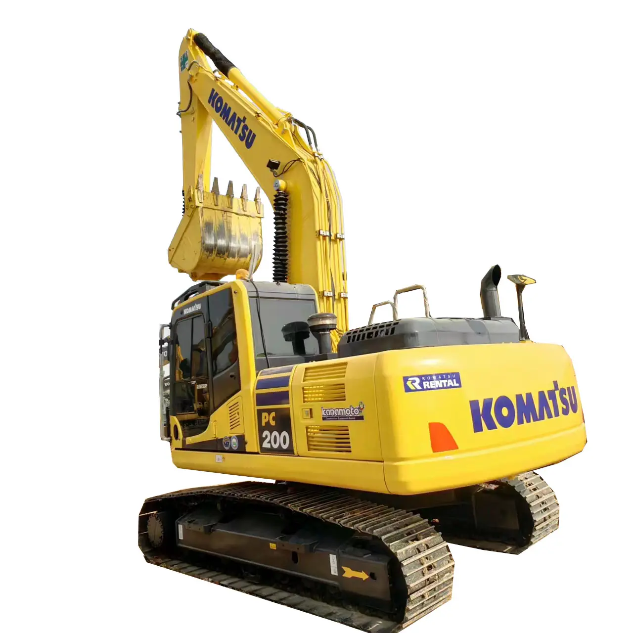 จัดส่งฟรี 20 ตันเครื่องขุดใช้รถขุด Komatsu PC200-8 รถขุดตีนตะขาบไฮดรอลิกสําหรับขาย PC400-7