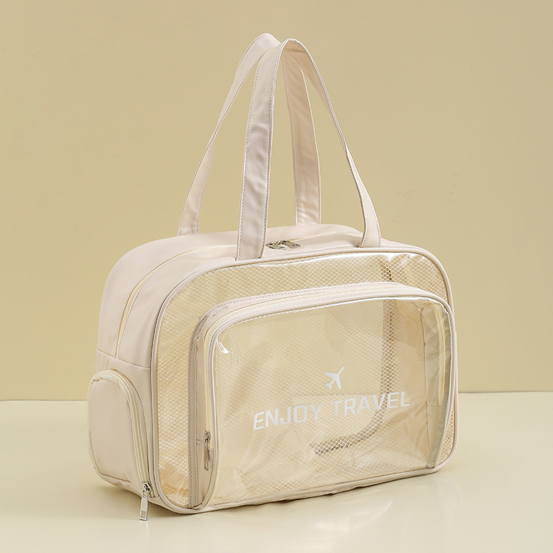 Beige with shoe compartment