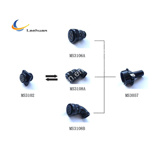 LECHUAN MS3106A 22-22S dairesel konnektörler 4 pozisyon düz süngü kaplin kadın MIL-DTL-5015 dişli üreticinin - Product Image 2