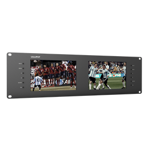 LILLIPUT 2*7 pulgadas 3RU rackmount monitor dual Monitores SDI entrada salida para pared de vídeo en vivo y en directo monitor broadcast - Product Image 1