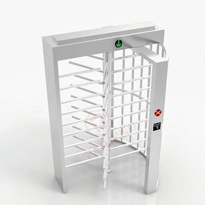 TAI HENG Double Lane Full Height RFID Card sistema di controllo accessi Flap barriera tornelli migliorati sicurezza persone disabilità - Product Image 3