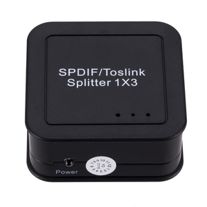 SPDIF Audio <strong>Splitter</strong> 1x3 Optical <strong>Splitter</strong> SPDIF Toslink Optical Digital Audio <strong>Splitter</strong> <strong>1</strong> in 3 Out Support 5.1CH LPCM 2.0 DTS - Product Image 1