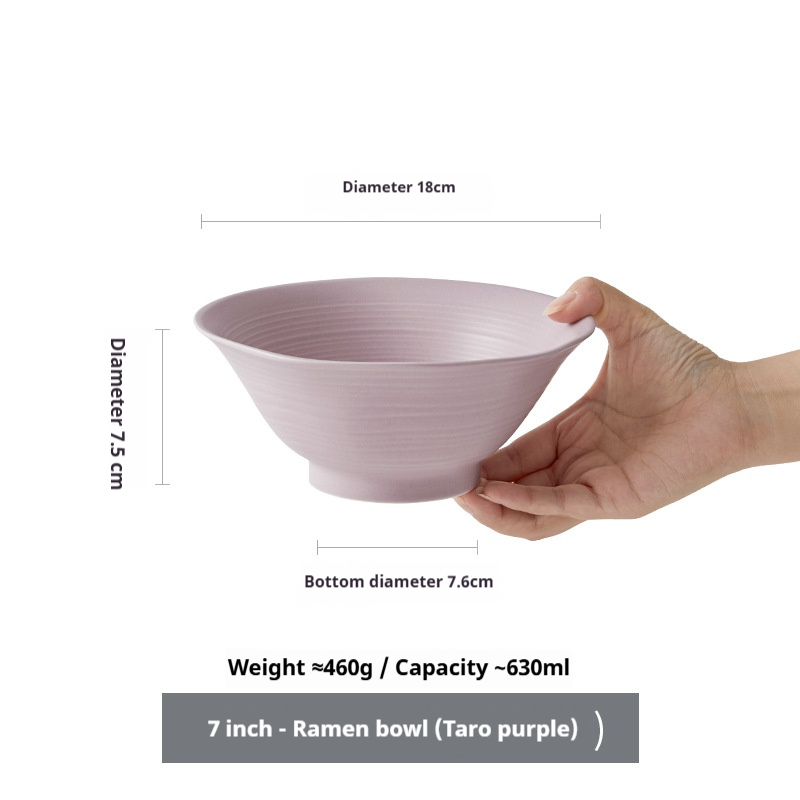 TaroPurple-7 inch Ramen bowl