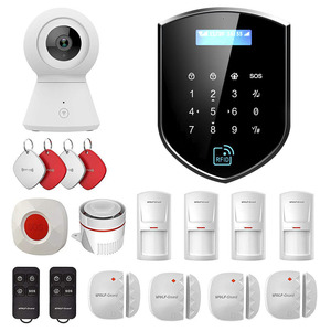 2025モーションセンサーAlarma TUYAスマートライフGSM + WIFI + PSTNアラームシステムホーム盗難防止セキュリティアラーム - Product Image 1