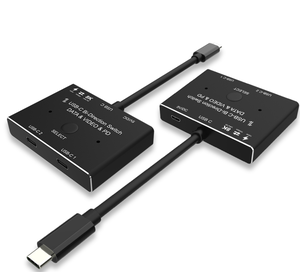 <strong>KVM</strong> USB C Two-way <strong>Switch</strong> 1x2/2x1 USB 3.<strong>1</strong> Splitter Data Video Switcher 8K @ 30Hz PD 100W for PC Monitor Mobile Phone Multi-source
