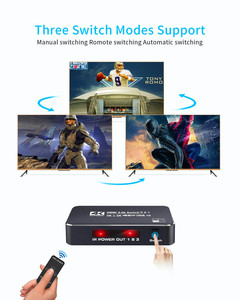 ITE 4K HDMI anahtarı 3 Port 4K 60Hz HDMI2.0 3 1 Out Switcher seçici kutusu ile uzaktan PS4 Xbox için HDCP2.2 anahtarı HDMI destekler - Product Image 6