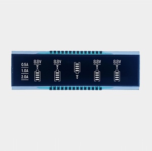 Indicador de batería de 6 caracteres, powerbank lcd de seis segmentos con rango de temperatura amplio negativo de VA