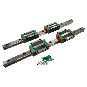 2 uds. Carril de guía lineal de 25mm HGR 1200 a 00 con bloque de carros deslizantes 4 HGHCA o HGWCC para enrutador grabador - Product Image 1