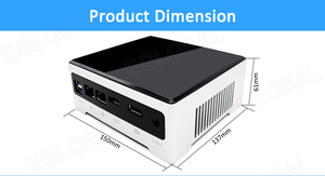 Eglobal Intel Core I5-7300HQ Mini PC 64GB D4 Dual Display(DP+HD) Dual LAN <strong>Desktop</strong> <strong>Computer</strong> Quad Core Fan Industrial Mini PC - Product Image 6