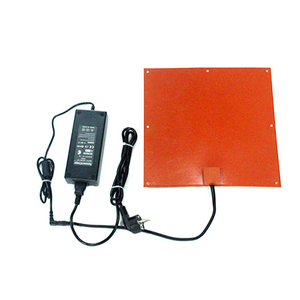 100x100MM 200x200mm 300*300mm 500x500mm 12V 24V 36V 48V 110V 220V 100W 200W 300W 400W 3d प्रिंटर सिलिकॉन गर्मी बिस्तर - Product Image 5