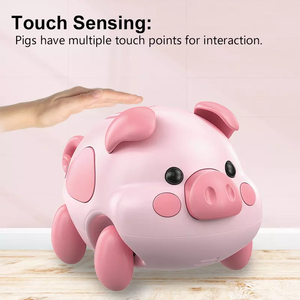Longxi smart pig <span class=keywords><strong>robot</strong></span> toys apprendimento interattivo animali domestici istruzione <span class=keywords><strong>robot</strong></span> giocattoli per bambini <span class=keywords><strong>robot</strong></span> compagno per rosa regalo giocattolo telecomando