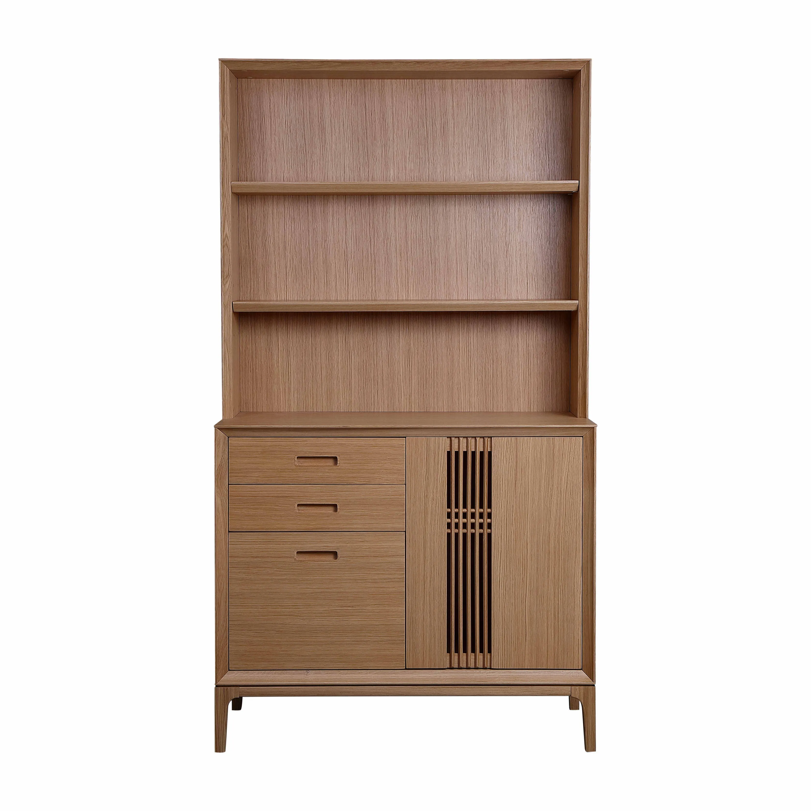 جديد الحديثة المنزل/مكتب أثاث غرفة تصميم رف خشبي للكتب خزانة