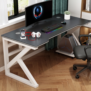 Campione gratuito moda moderna nero Computer Gaming Desk all'ingrosso nuovo Design personalizzato PC tavolo Gaming Computer scrivania