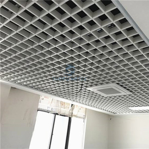 Decorative Lattice <strong>Ceiling</strong> <strong>Grid</strong> Metal Suspension Open Cell <strong>Grid</strong> Aluminum <strong>Ceiling</strong> System - Product Image 4