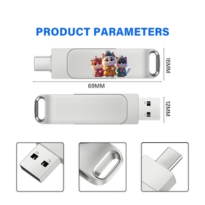 256g Dual-interfaccia USB Flash Drive di grande capacità del telefono cellulare e del Computer a doppio uso Android Multi-funzione di tipo-C foto di archiviazione - Product Image 6