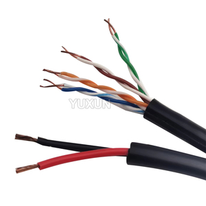 厂家直销供应305米室外局域网稳定快速UTP FTP SFTP Cat5 CAT5E电缆带电源线 - Product Image 1