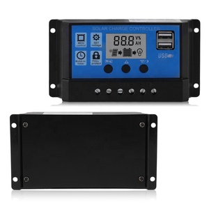 За максимальной точкой мощности, Солнечный контроллер заряда PWM 12V/24V 60A/50A/30A/10A Авто контроллеры двухпортовый USB большой ЖК-дисплей встроенный микро контроллер с 2 портами (стандарт