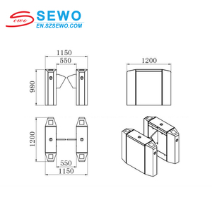 SEWO Niedrigpreis-Drehkreuz klappen-Barrier-Gates-Zugangs kontroll system für das RFID-Barrier-Gate-Zugangs kontroll system für Fußgänger - Product Image 5