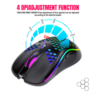 Leichte kabellose Gaming-Maus mit 7-Farben-Atemlicht USB C-Makro programmierung und Laser verfolgung - Product Image 2
