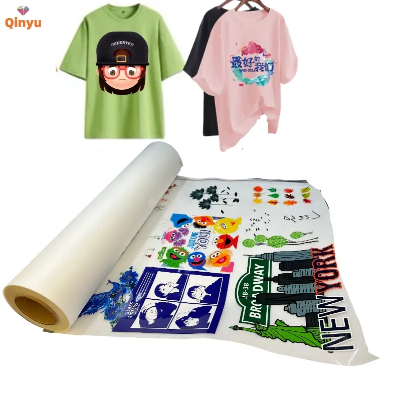 Qinyu custom digital machine print heat transfer printer a3 dtf printing machine for graphic t-shirts
