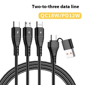 Sınır ötesi yeni PD 5 in 1 süper hızlı şarj hattı için Huawei için Samsung Apple cihazlar için 5A tip-c kulaklık ile TPE ceket - Product Image 5