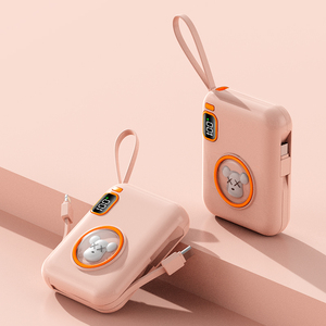 Cute <strong>Small</strong> Power Bank 10000mAh PD 20W Boost Mobile Charger Powerbank with <strong>Apple</strong> USB C Cables - Product Image 3