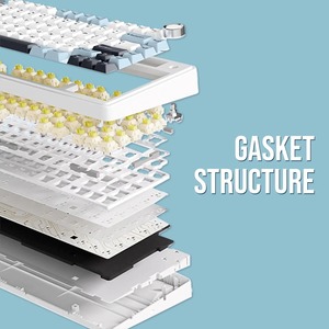 AULA F75 BT Wireless RGB Customized 75% Layout Gaming Mechanical <strong>Keyboard</strong> USB Gasket Mounted PBT Keycaps Side-engraving Desktop - Product Image 6