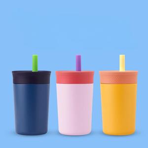 Owala 12oz不锈钢保温咖啡杯硅胶吸管新款儿童风格小号野营旅行茶啤酒