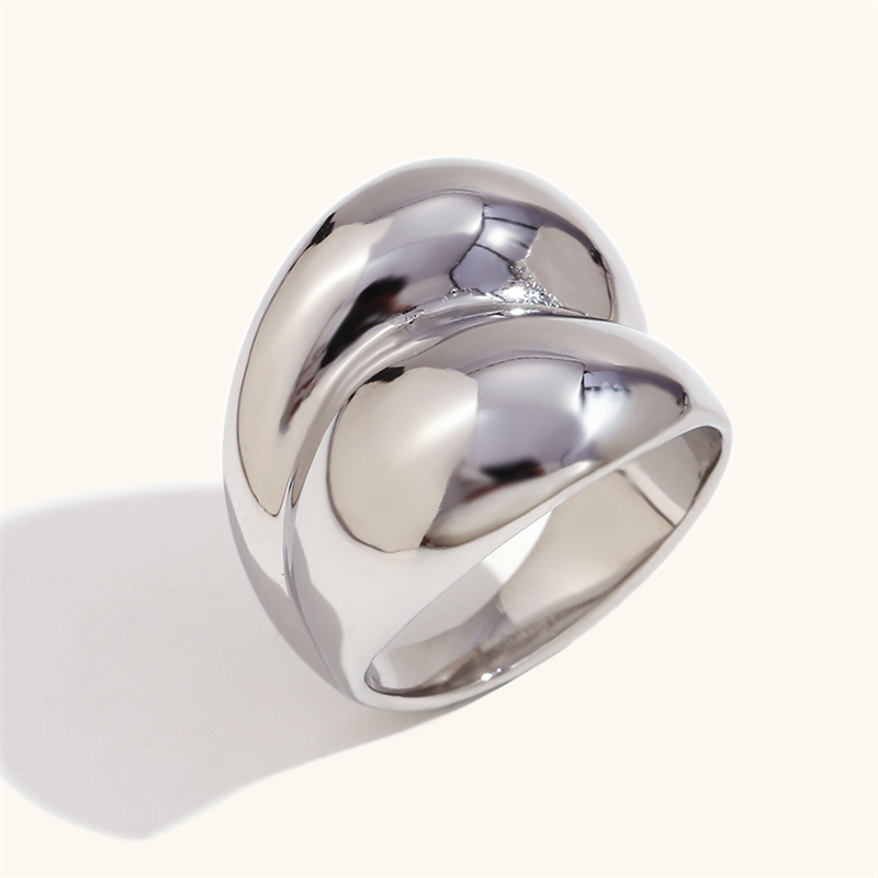 Glossy double interlaced bread ring steel