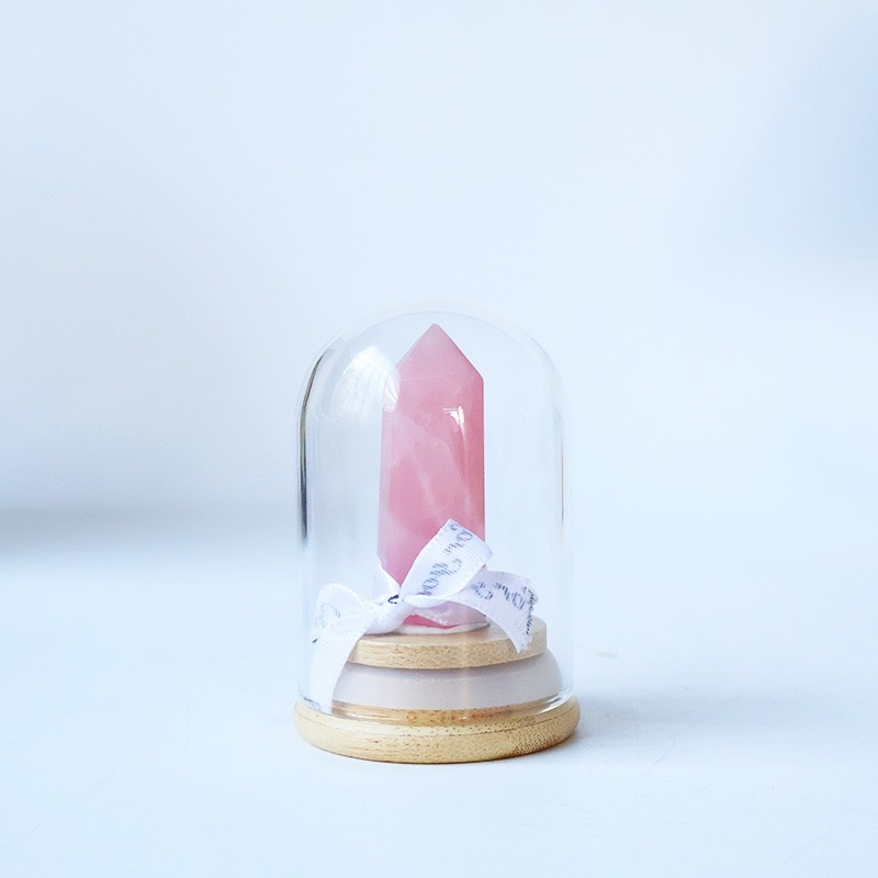 Pointe de quartz rose
