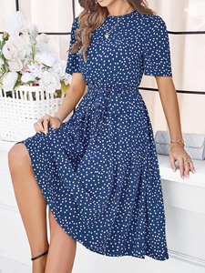 2025 OEM Korean Style Short Sleeve Dress Wholesale Spring New Dresses for Clothing Manufacturers Custom <strong>Bulk</strong> <strong>Order</strong> - Product Image 2
