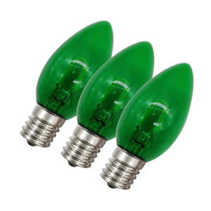 C9 LED ampuller-plastik/cam, opak, şeffaf ve çilek kabukları-noel dize ışıkları - Product Image 4