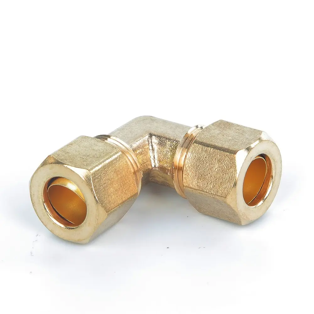 Raccordi a compressione in ottone di qualità Standard raccordi per tubi in ottone presa che riduce il materiale idraulico del gomito
