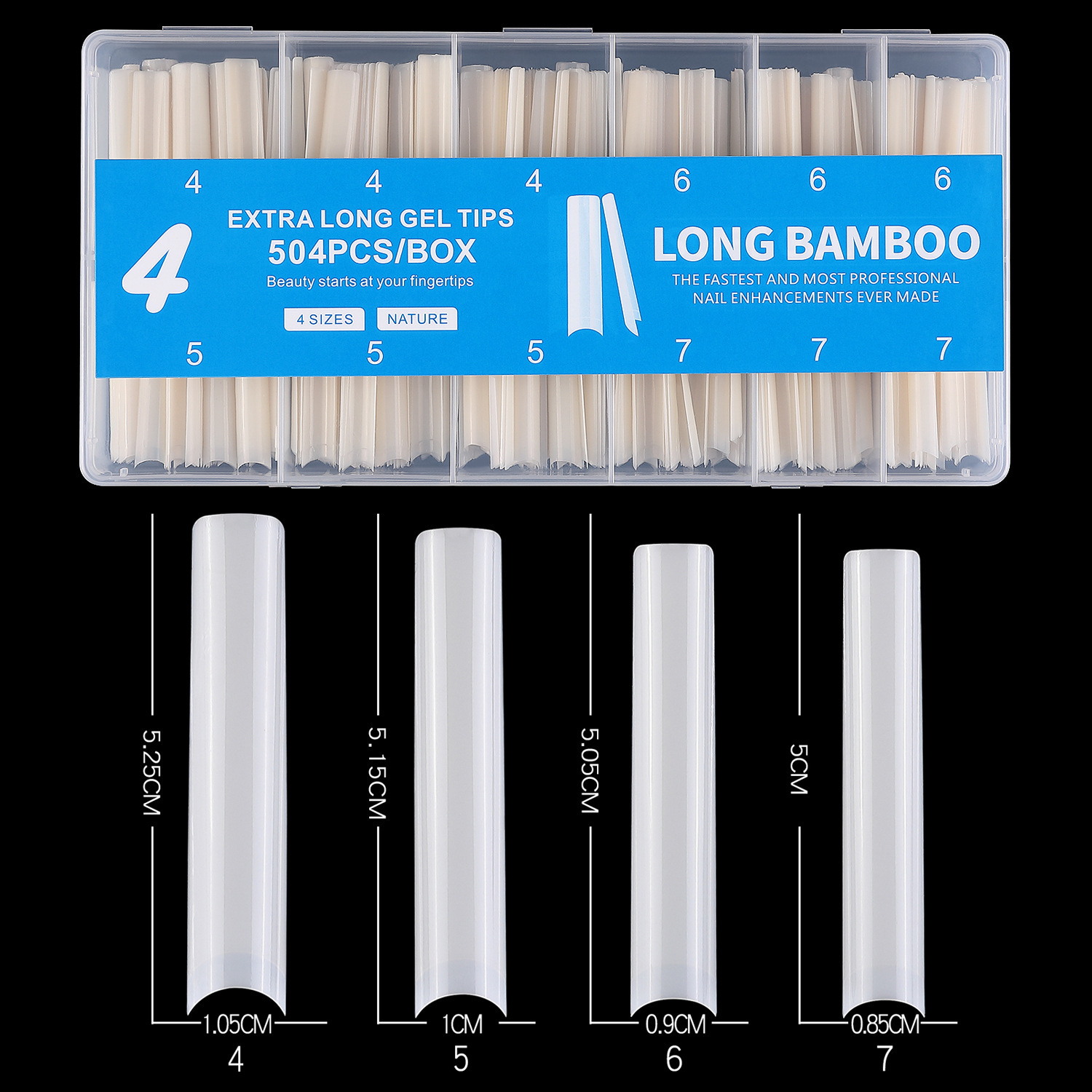 Clous pour conduite d'eau extra-longs couleur naturelle 4 4567-504 pièces