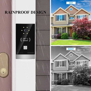 Cámara de teléfono de puerta delantera para casa, sistema de timbre de intercomunicador con vídeo IP impermeable, visión nocturna, 1080P, 7 pulgadas, fábrica Villa