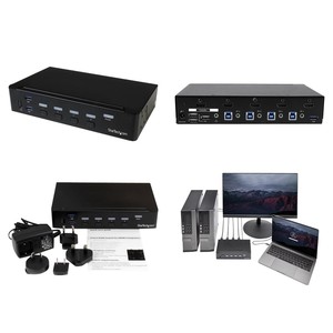 4端口HDMI KVM交换机-HDMI KVM Umschalter mit USB 3.0集线器-1080p (91992888384)