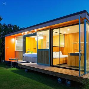 Çağdaş 3 yatak odası genişletilebilir ev katlanır ev uyku kapsül Villa açık kabin otel satılık yaşam konteyneri evler - Product Image 4