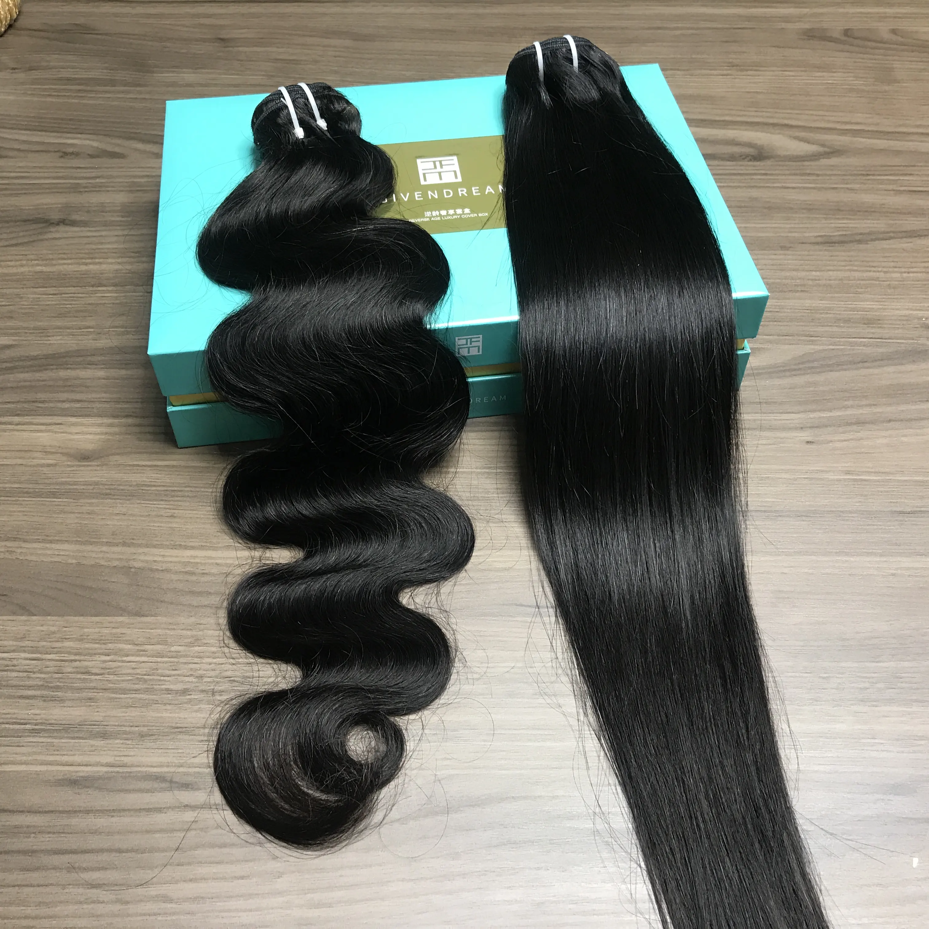 Échantillon gratuit Paquets de cheveux brésiliens vierges Tissage de cheveux humains brésiliens pour femmes avec fermeture 10A Vison Vendeur de cheveux brésiliens