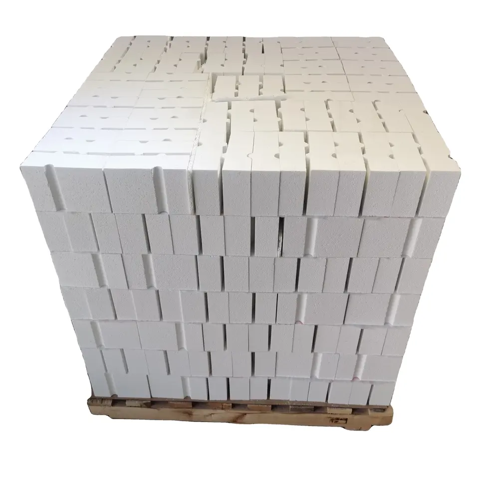 Forno industrial refratário de tijolo de isolamento de bolhas de alumina 85-99% para isolamento aprimorado