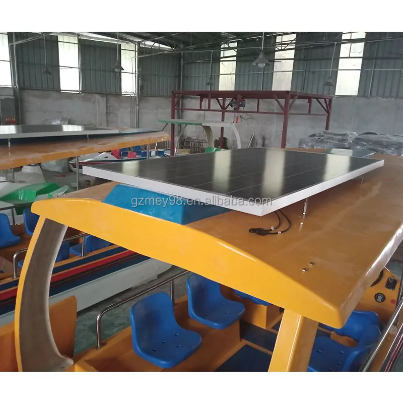 Solar Elektro boot für 6 Personen Glasfaser boot Fabrik direkt umwelt freundliches Solar boot für Wasserpark