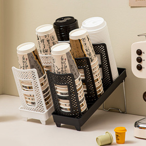 Thấp moq 6 ngăn cà phê dùng một lần <span class=keywords><strong>cup</strong></span> chủ Organizer cốc giấy và nắp Dispenser cho cà phê Bar Countertop breakroom - Product Image 5