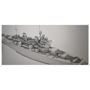 3D in Kit 1/200 hoặc 1/192 <span class=keywords><strong>HMS</strong></span> <span class=keywords><strong>George</strong></span> V Battleship 1945 (đầy đủ thân tàu) RC Bộ dụng cụ - Product Image 1