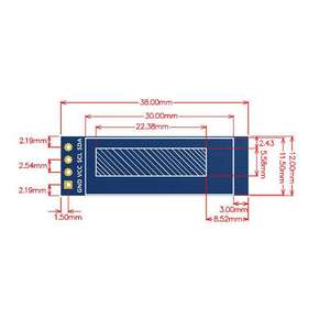 0.91 pollici 128*32 SSD1306 Driver I2C IIC Display Oled modulo PCB scheda di sviluppo Controller per Arduino ESP8266 ESP32