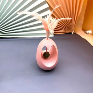Juguetes de hierba gatera de buena calidad, juguete para gatos con bolas de hierba gatera comestible, juguete divertido interactivo para interiores con plumas, juguete para hacer ejercicio - Product Image 4