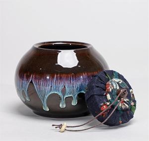 MSH复古陶瓷天目釉储物茶壶糖果器皿厨具