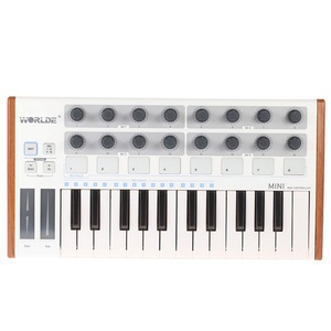 Wlde אולטרה-נייד מיני מקצועי 25-מפתח USB <span class=keywords><strong>Midi</strong></span> ובקר מקלדת