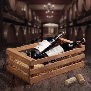 Hộp đựng đồ bằng gỗ thông thiết kế tùy chỉnh chất lượng cao, thùng gỗ, hộp đựng đồ bằng gỗ nhuộm màu nước dùng để đựng rượu, đồ dùng nhà bếp - Product Image 2