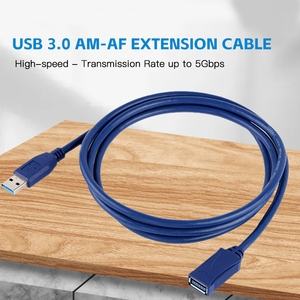 USB 3.0超高速数据线转换器适配器0.3m/0.5m/1m延长线USB 3.0 AF母AM公，用于电视电脑，用于摄像机 - Product Image 3